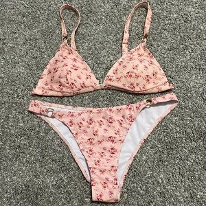 Floral Pink Bikini Size medium